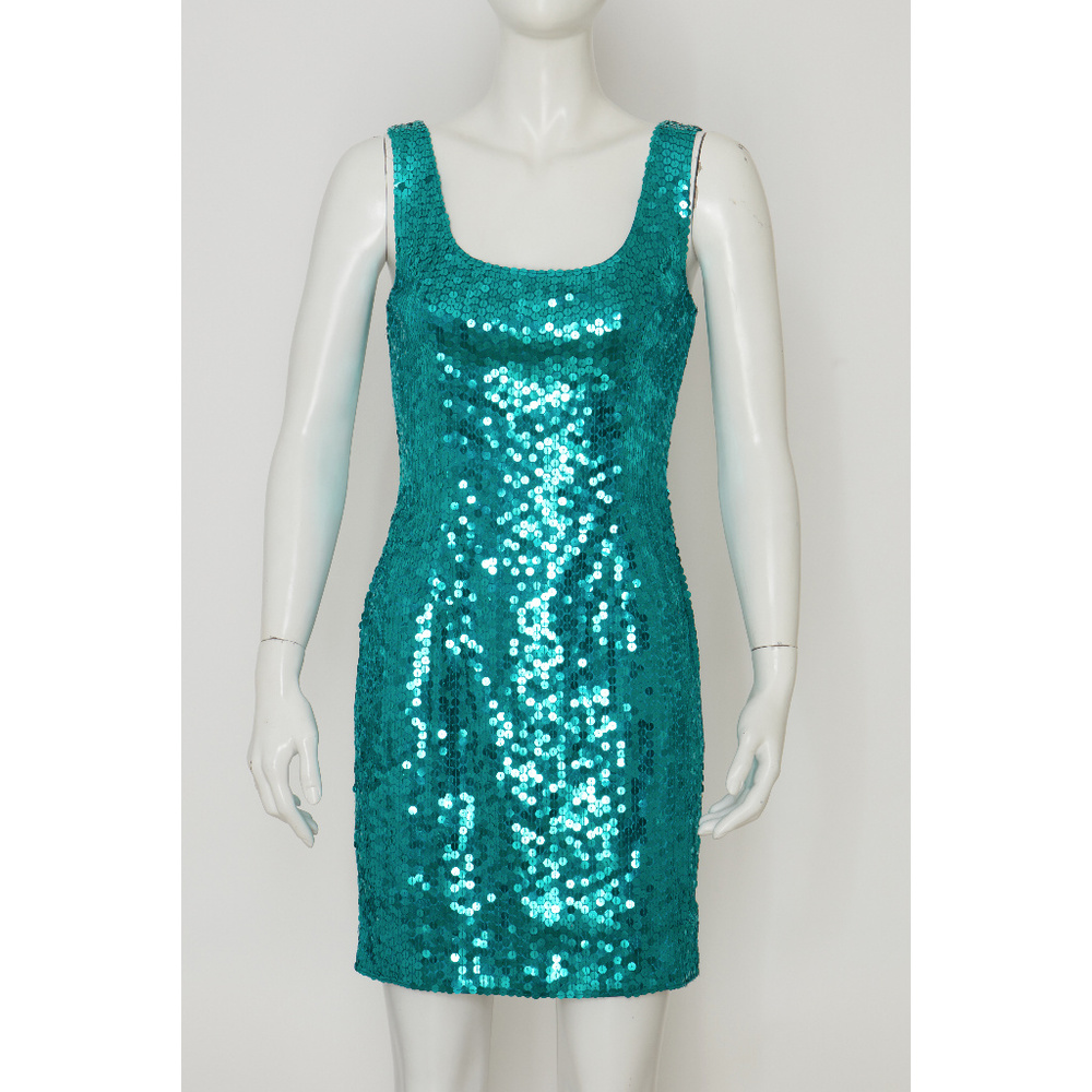 Niteline by Della Roufogali Aqua Sequin Dress